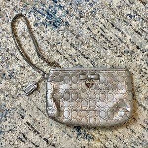 Coach | Silver Wristlet
